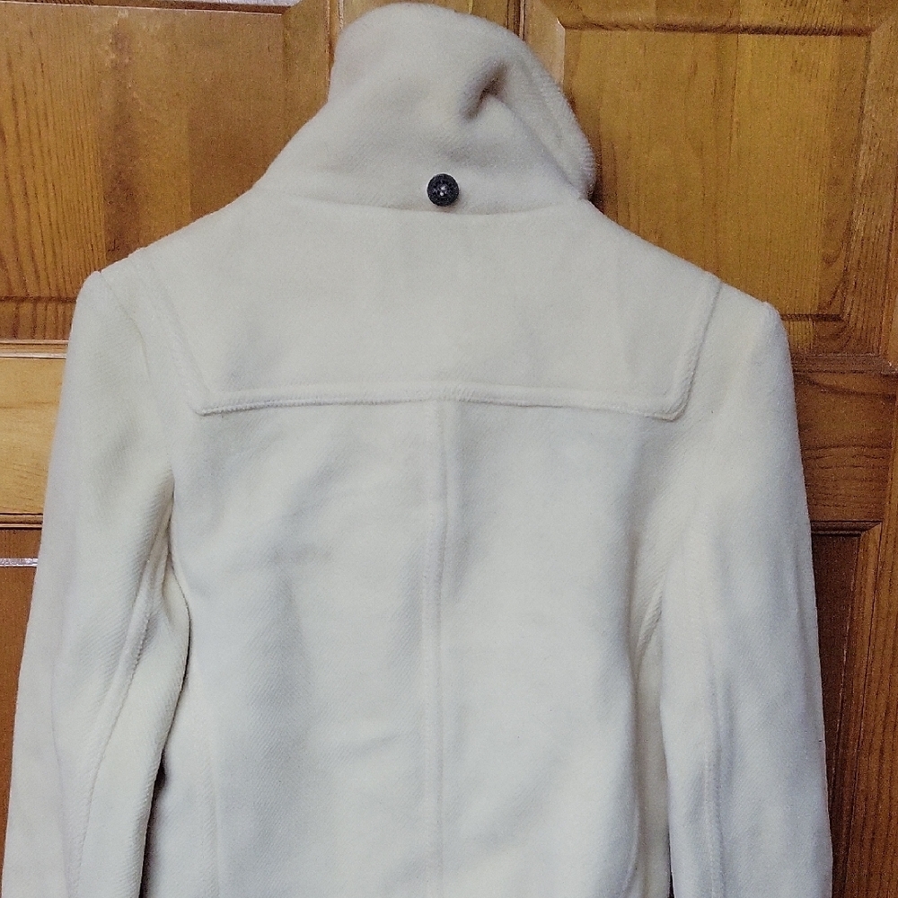 BURBERRY London Women's Cream Toggle Coat Wool Fits US size 2 - Picture 8 of 12